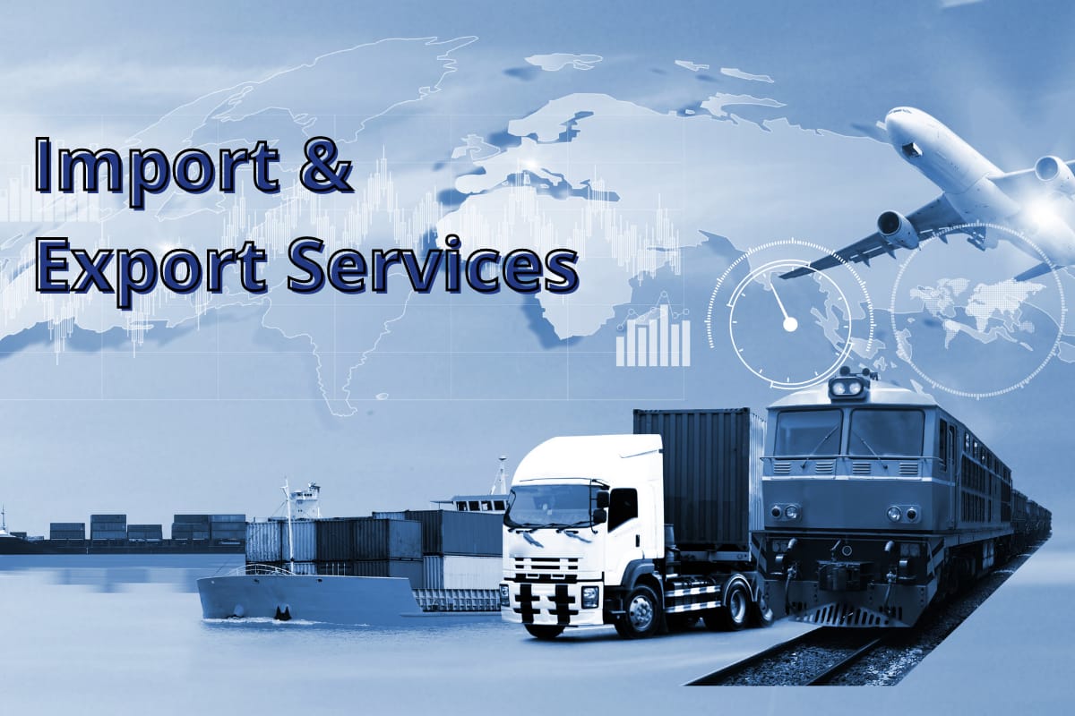 Import and export services — multimodal logistics across air, sea and road